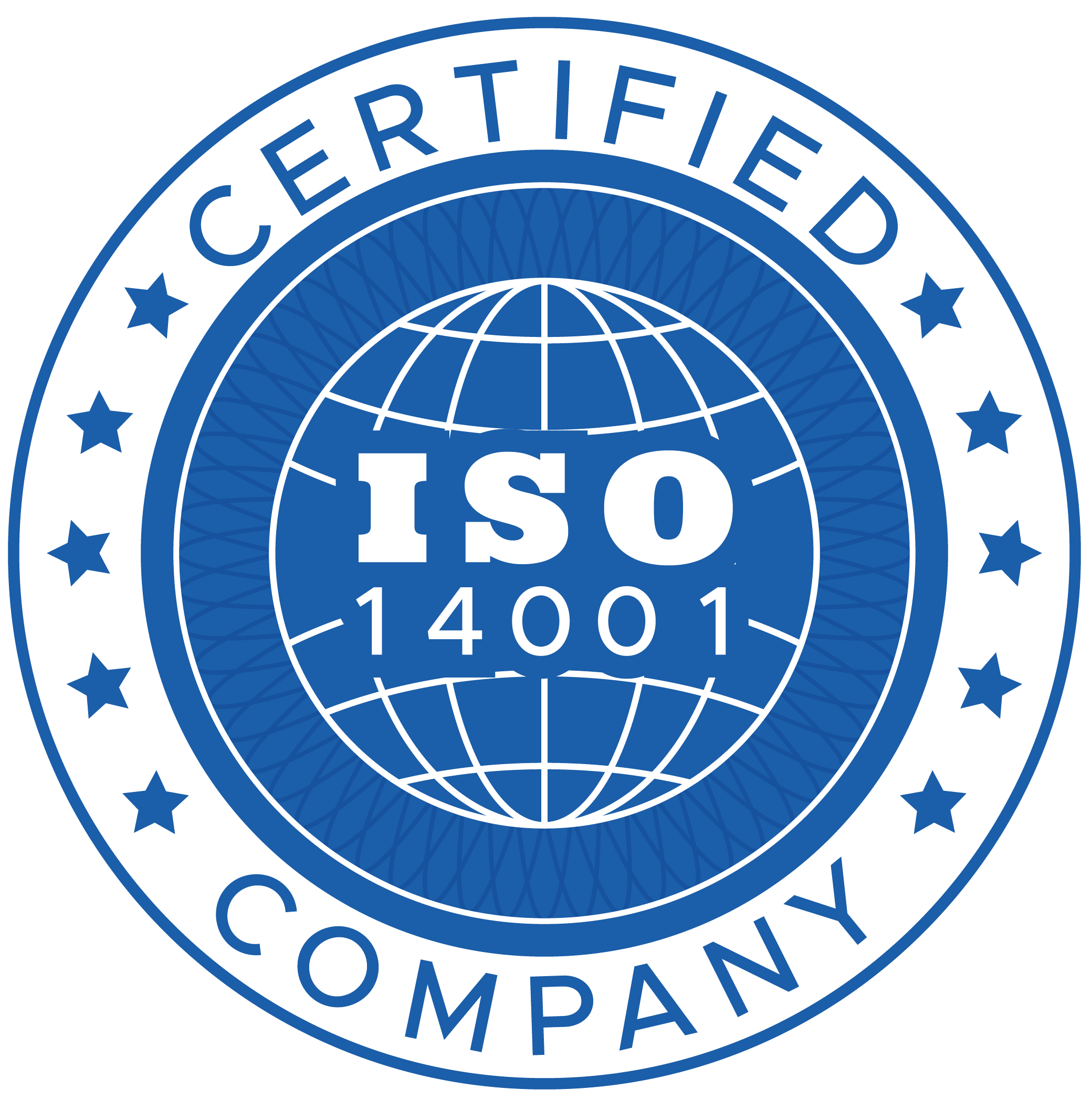 ISO 14001 certified company logo
